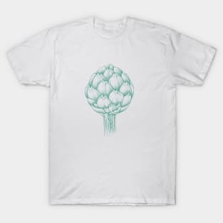 Artichoke sage-green linework T-Shirt